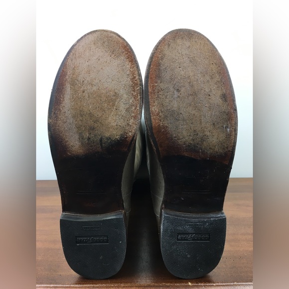 Frye Paige Tall Riding Boots Womens 8.5B Distressed Leather Gray Knee High 77534 - Picture 11 of 12